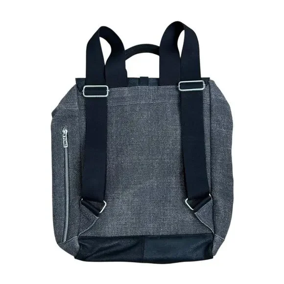 Toms backpack black leather gray canvas Weatherproof Waxed Canvas Backpack – Tom Beckbe main image 4
